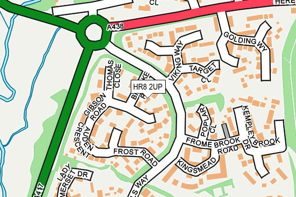 HR8 2UP map - OS OpenMap – Local (Ordnance Survey)