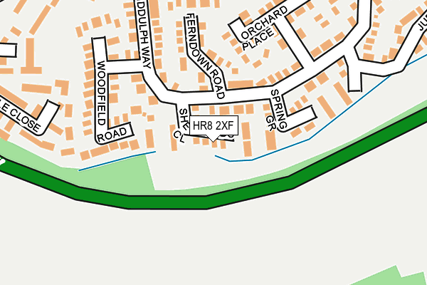 HR8 2XF map - OS OpenMap – Local (Ordnance Survey)