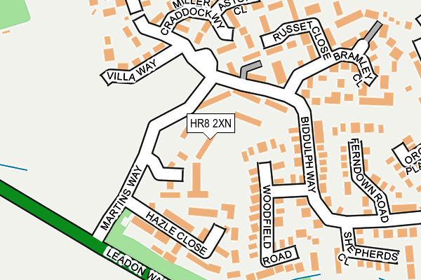 HR8 2XN map - OS OpenMap – Local (Ordnance Survey)