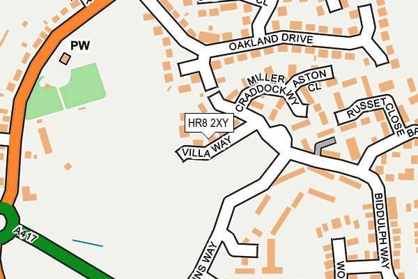 HR8 2XY map - OS OpenMap – Local (Ordnance Survey)