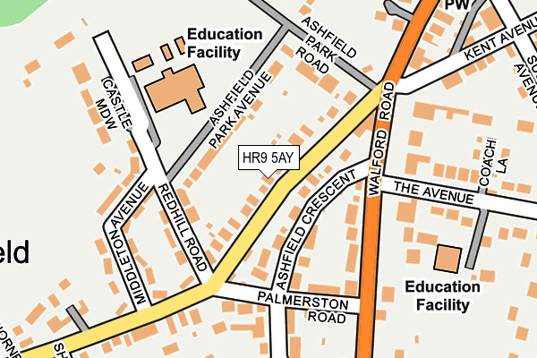 Map of ARCHENFIELD SMITH CONSULTING LIMITED at local scale