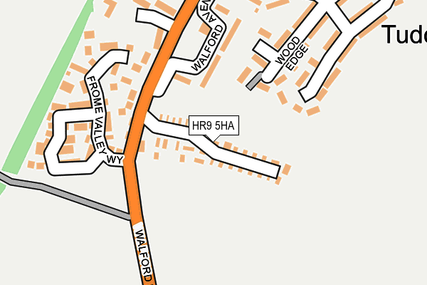 HR9 5HA map - OS OpenMap – Local (Ordnance Survey)