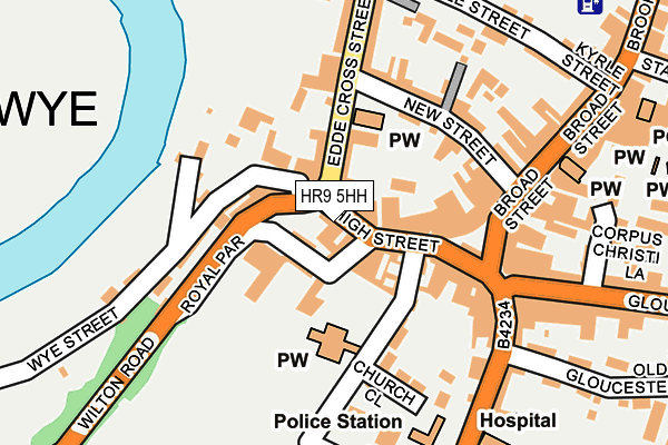 HR9 5HH map - OS OpenMap – Local (Ordnance Survey)
