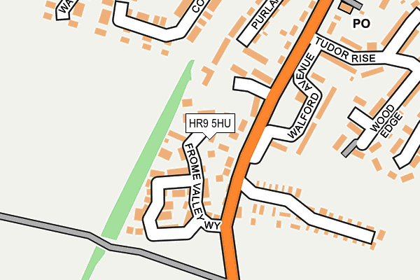 HR9 5HU map - OS OpenMap – Local (Ordnance Survey)