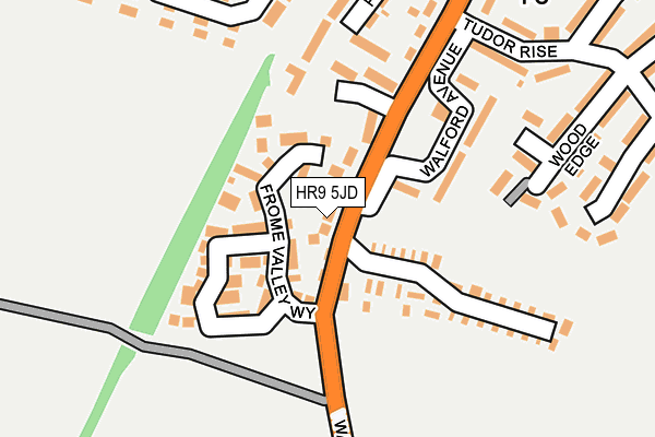HR9 5JD map - OS OpenMap – Local (Ordnance Survey)