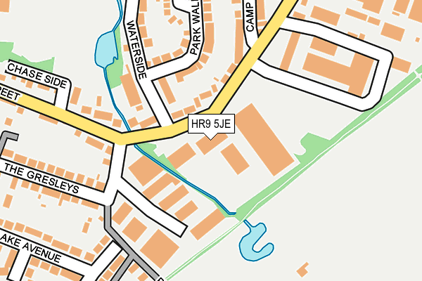 HR9 5JE map - OS OpenMap – Local (Ordnance Survey)