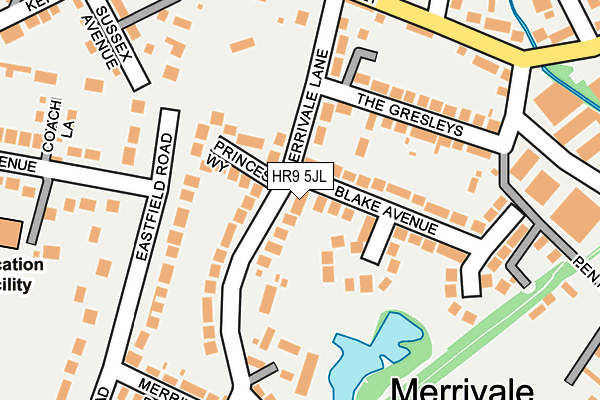 HR9 5JL map - OS OpenMap – Local (Ordnance Survey)