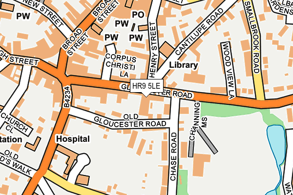HR9 5LE map - OS OpenMap – Local (Ordnance Survey)