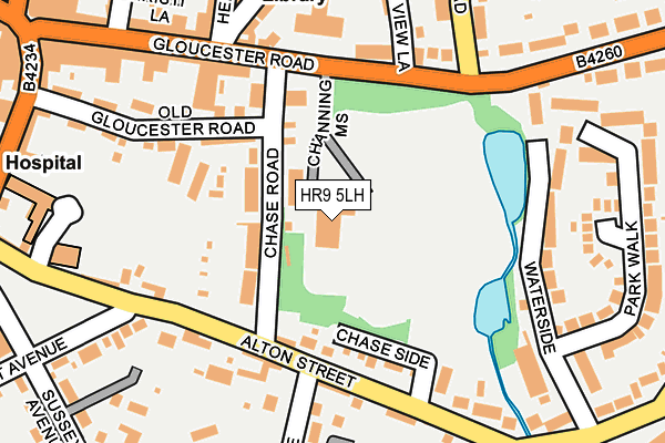 HR9 5LH map - OS OpenMap – Local (Ordnance Survey)