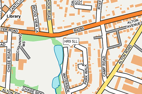 HR9 5LL map - OS OpenMap – Local (Ordnance Survey)