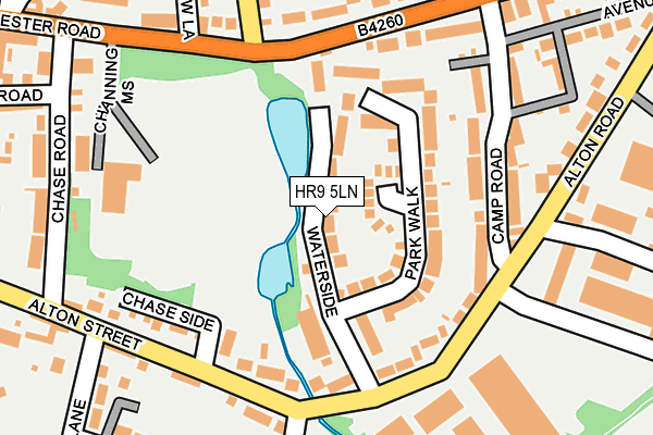 HR9 5LN map - OS OpenMap – Local (Ordnance Survey)
