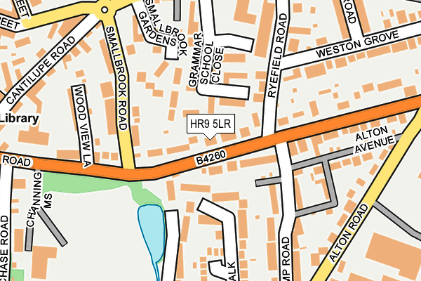 HR9 5LR map - OS OpenMap – Local (Ordnance Survey)