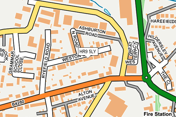 HR9 5LY map - OS OpenMap – Local (Ordnance Survey)