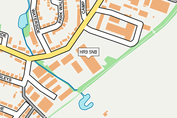 HR9 5NB map - OS OpenMap – Local (Ordnance Survey)