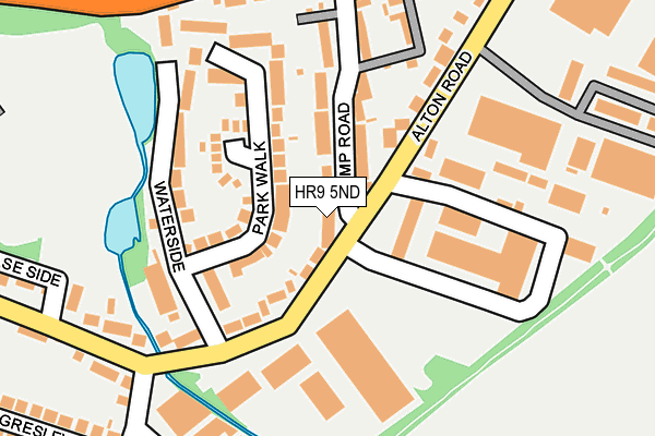 HR9 5ND map - OS OpenMap – Local (Ordnance Survey)