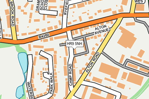 HR9 5NH map - OS OpenMap – Local (Ordnance Survey)