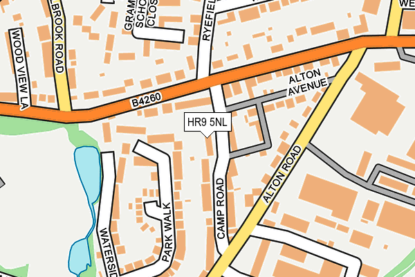 HR9 5NL map - OS OpenMap – Local (Ordnance Survey)