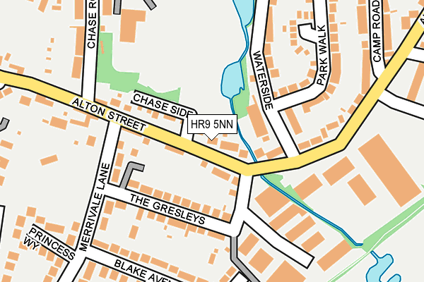 HR9 5NN map - OS OpenMap – Local (Ordnance Survey)