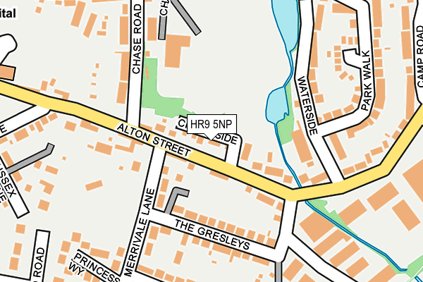 HR9 5NP map - OS OpenMap – Local (Ordnance Survey)