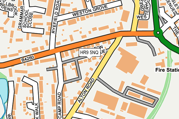 HR9 5NQ map - OS OpenMap – Local (Ordnance Survey)
