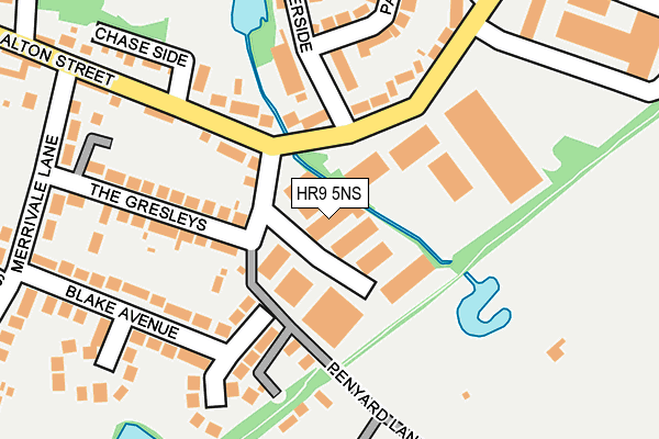 HR9 5NS map - OS OpenMap – Local (Ordnance Survey)