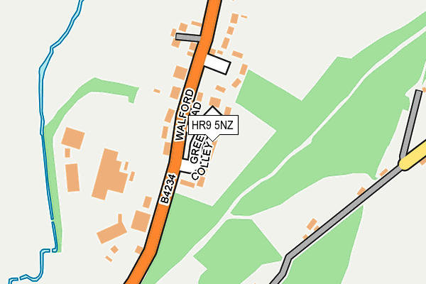 HR9 5NZ map - OS OpenMap – Local (Ordnance Survey)