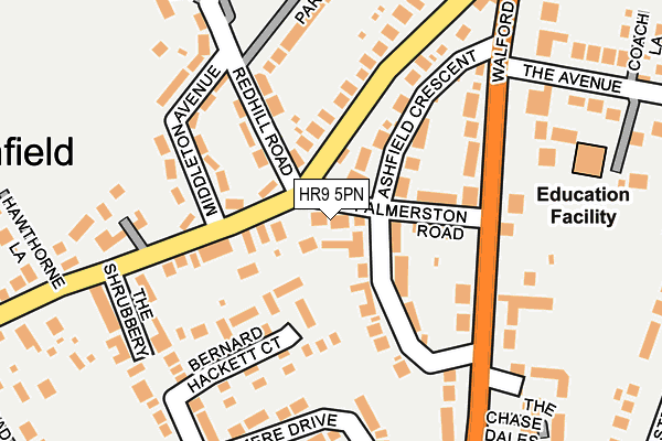 HR9 5PN map - OS OpenMap – Local (Ordnance Survey)