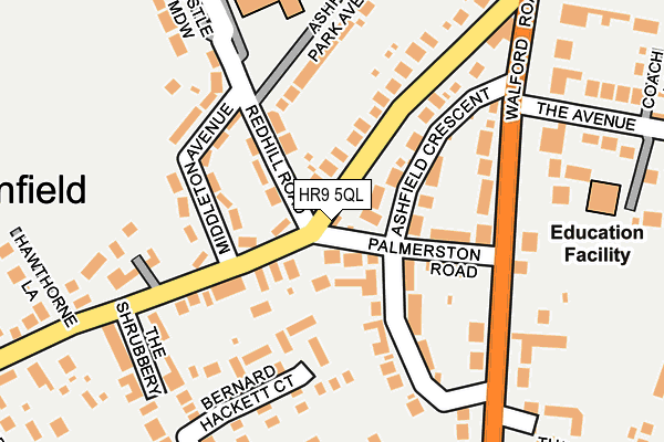 HR9 5QL map - OS OpenMap – Local (Ordnance Survey)