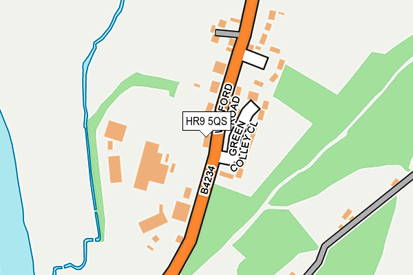 HR9 5QS map - OS OpenMap – Local (Ordnance Survey)