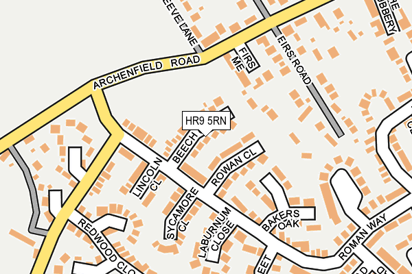 HR9 5RN map - OS OpenMap – Local (Ordnance Survey)
