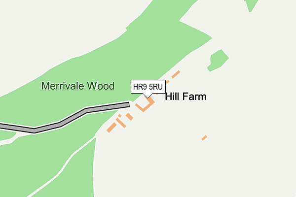HR9 5RU map - OS OpenMap – Local (Ordnance Survey)