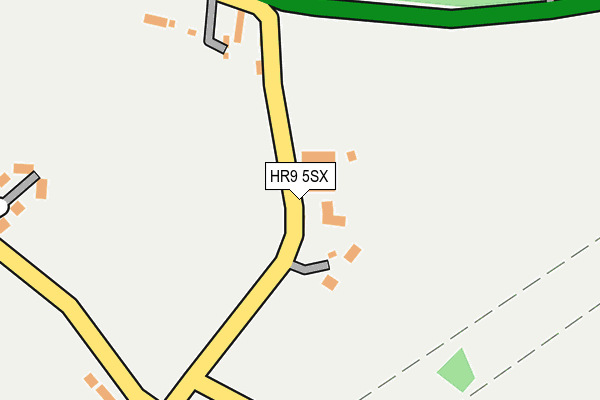 HR9 5SX map - OS OpenMap – Local (Ordnance Survey)