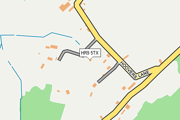 HR9 5TX map - OS OpenMap – Local (Ordnance Survey)