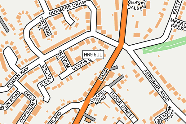 HR9 5UL map - OS OpenMap – Local (Ordnance Survey)