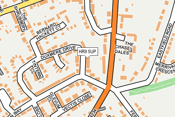 HR9 5UP map - OS OpenMap – Local (Ordnance Survey)