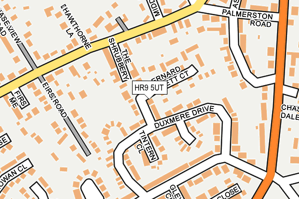 HR9 5UT map - OS OpenMap – Local (Ordnance Survey)