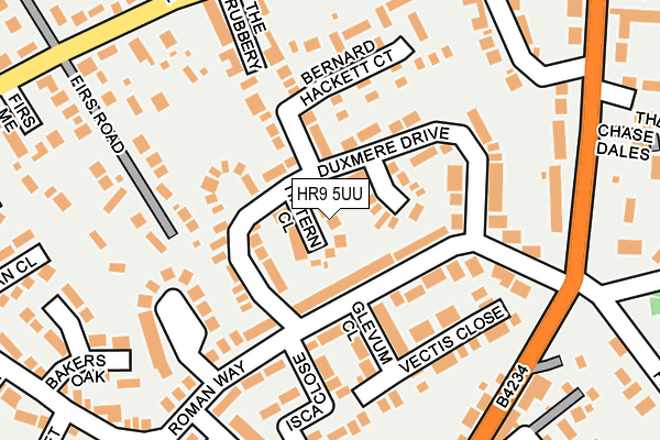 HR9 5UU map - OS OpenMap – Local (Ordnance Survey)