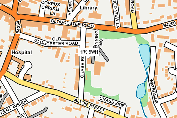 HR9 5WH map - OS OpenMap – Local (Ordnance Survey)