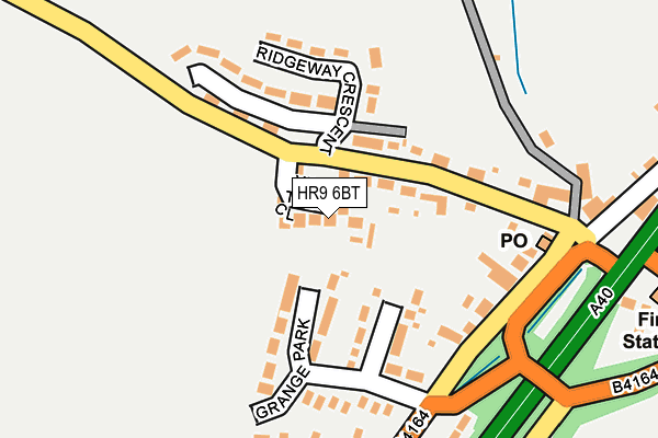 HR9 6BT map - OS OpenMap – Local (Ordnance Survey)
