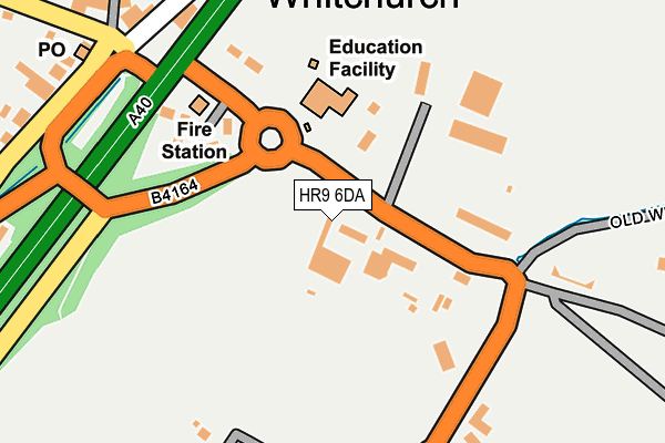 HR9 6DA map - OS OpenMap – Local (Ordnance Survey)