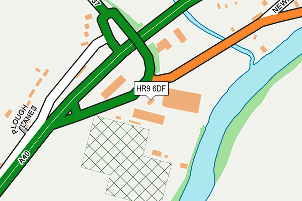 HR9 6DF map - OS OpenMap – Local (Ordnance Survey)