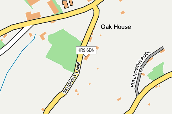 HR9 6DN map - OS OpenMap – Local (Ordnance Survey)