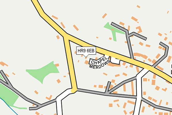 HR9 6EB map - OS OpenMap – Local (Ordnance Survey)