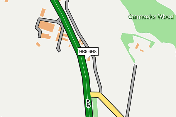 HR9 6HS map - OS OpenMap – Local (Ordnance Survey)