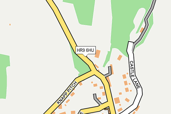 HR9 6HU map - OS OpenMap – Local (Ordnance Survey)