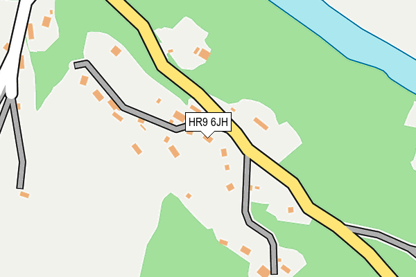 HR9 6JH map - OS OpenMap – Local (Ordnance Survey)