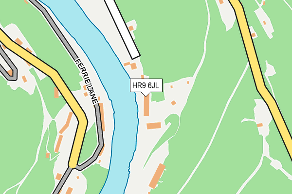 HR9 6JL map - OS OpenMap – Local (Ordnance Survey)