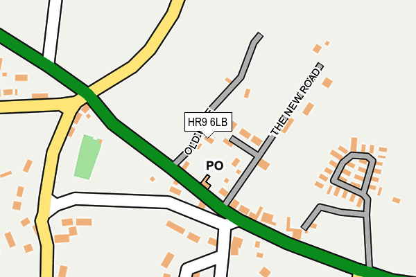 HR9 6LB map - OS OpenMap – Local (Ordnance Survey)
