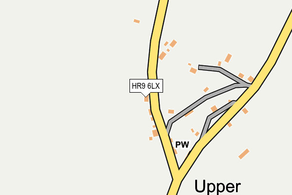 HR9 6LX map - OS OpenMap – Local (Ordnance Survey)