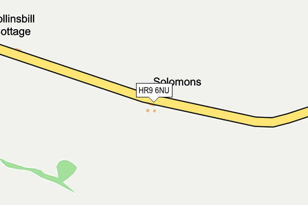 HR9 6NU map - OS OpenMap – Local (Ordnance Survey)